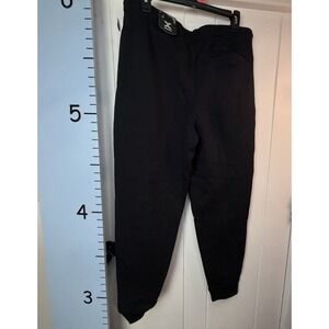 Xersion Jogger Sweatpants Mens Large Black Fleece Cuffed Drawstring Lounge Pant
